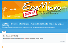Tablet Screenshot of examicro.com